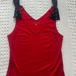 Tommy Hilfiger Red Tank Top with Navy Ties